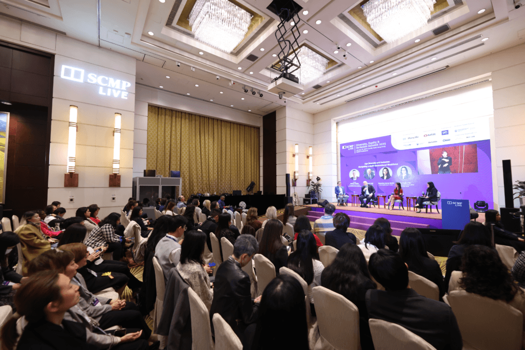 Picture of the conference and the stage