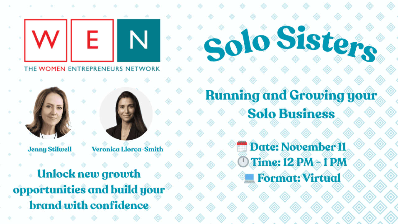 Flyer of the event with the picture of 2 women.